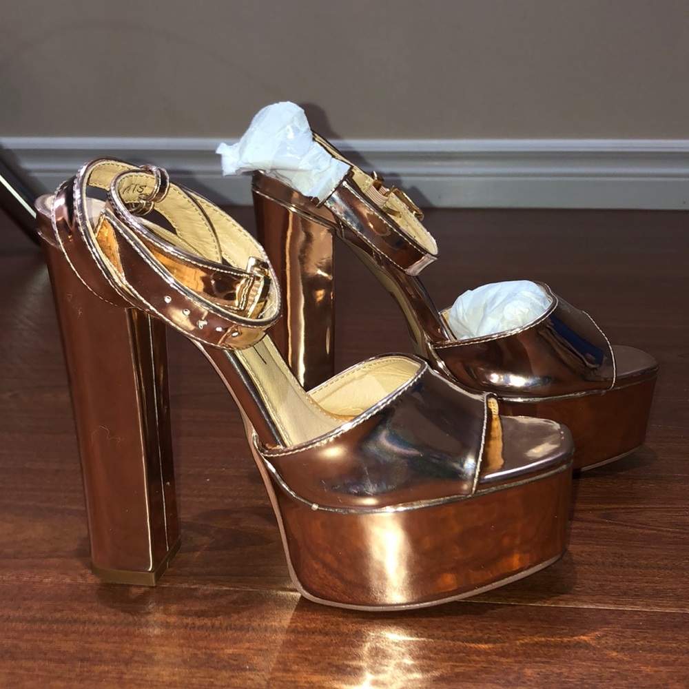 Rose gold heels